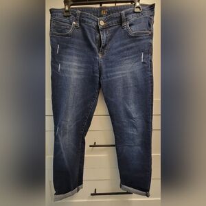Kut from the Kloth Blue Straight Jeans with Vintage Appeal